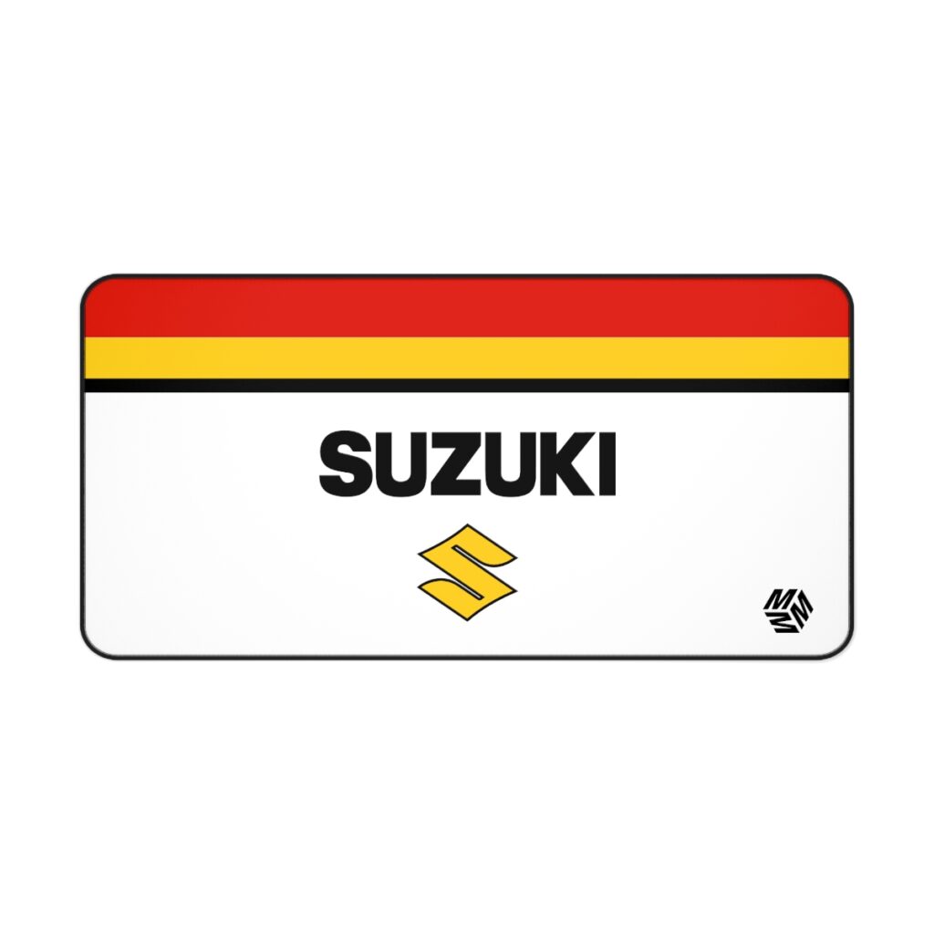 Suzuki Vintage Racing Desk Mat