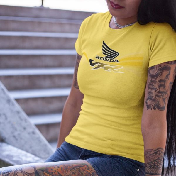 Honda VFR800 Fi Gen 5 1998-2001 T-shirt - Yellow